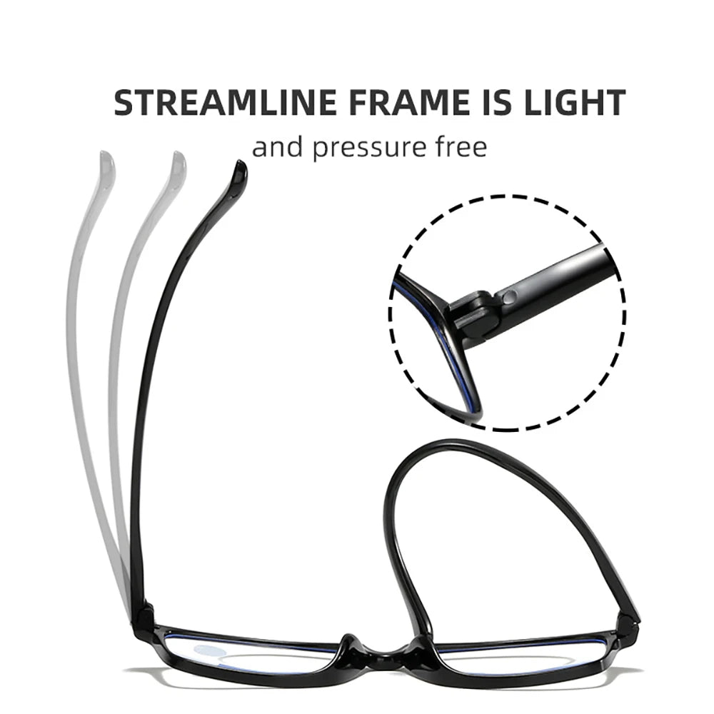 10 Pack Anti Blue Light Reading Glasses a Lot for Men Women Reader Eyewear Black Frame TR90 Cheap Presbyopic Glass +0.00 - 4.00