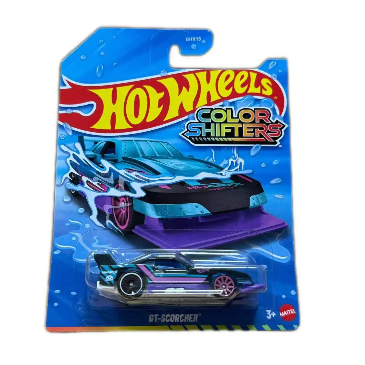 Hot Wheels Color Shifters Ford Mustang Bhr15 Donut Themed Color Changing Diecast Toy Car Collectible For Kids Ages 3 And Up