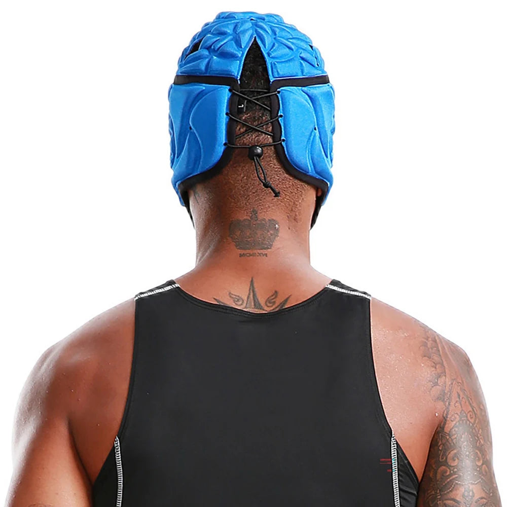 Adult Rugbys Football Helmet Headguard Goalie Hat Caps Soft Protective Rugbys Headguard
