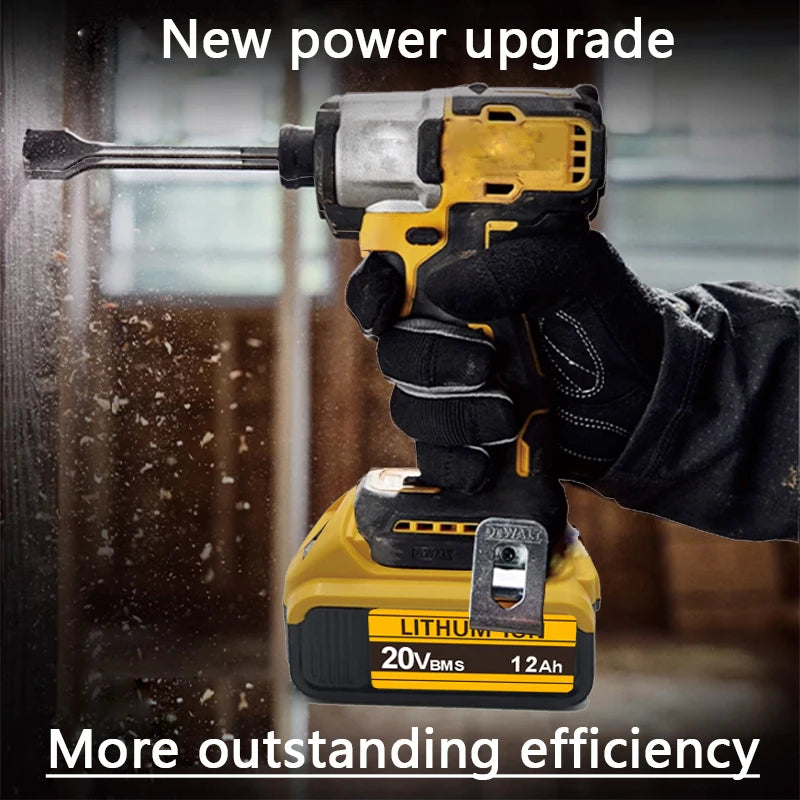 For DeWalt 20V 6Ah 8Ah 12Ah MAX Li-ion Battery for DeWalt for Flexvolt Tool Batteries Replacement Battery