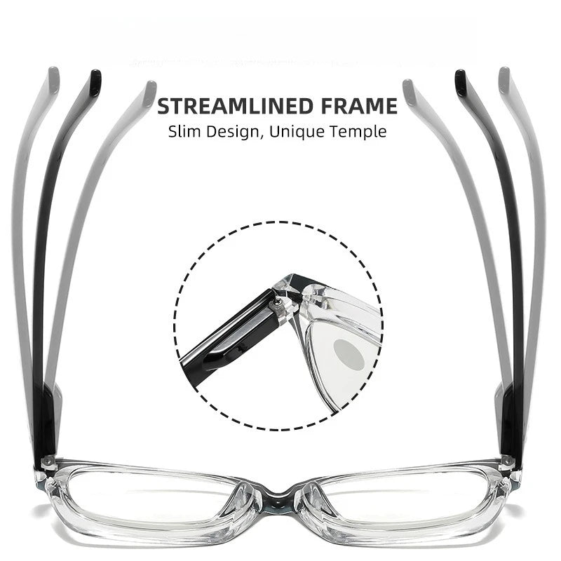 Fashionable Far and Near Dual-use Multifocal Reading Glasses New Anti Blue Light High-definition Eye Protection Glasses