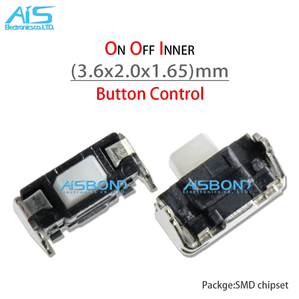 10Pcs/Lot Mobile Phone Power On Off Inner Micro Switch Button Control For Sansung S2 S3 S4 Note3 I8190 I8160 3mm 4mm 5mm HTC