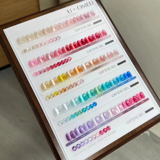 U.OMEEI Hot sale Magnetic Gel 50 colors 19 colors Cat eye Nail gel Non-toxic Uv Gel Nail salon Professional Fashion Nail art kit