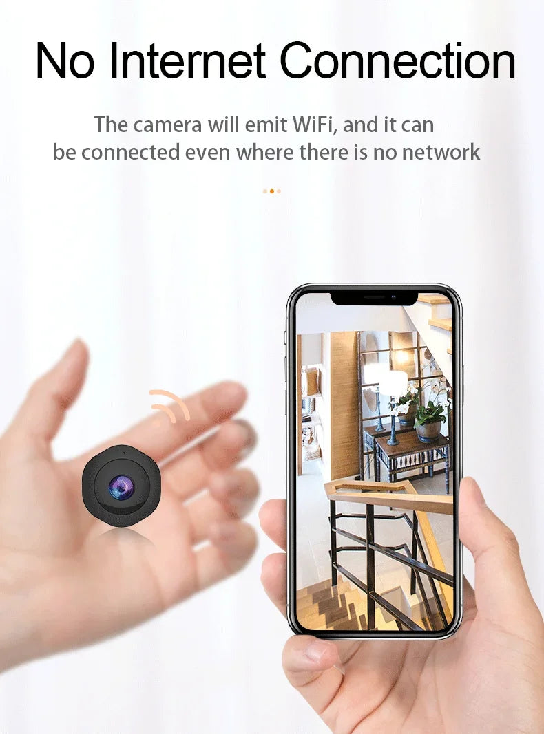 Mini IP Camera HD 1080P Covert Small Nanny Cam Video Voice Recorder Indoor Portable  Security CCTV Camera for Home and Office