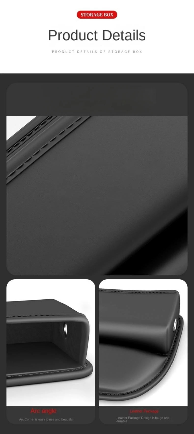 For Mazda BT50 BT-50 MX-5 RF Car Seat Gap Storage Box Key Card Phone Reserved Charging Cable Hole Sundries Organizer Accessories