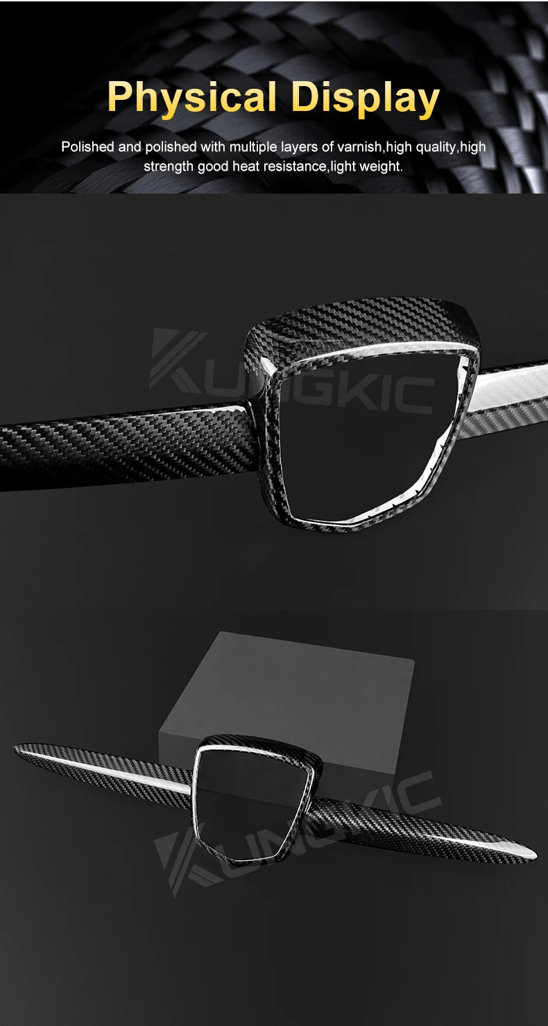 Real Hard Carbon Fiber For Abarth 595 695 2012 2013 2014 2015 2016 2017 2018 2019 2020 2021-2023 Front Badge Whiskers Logo Frame