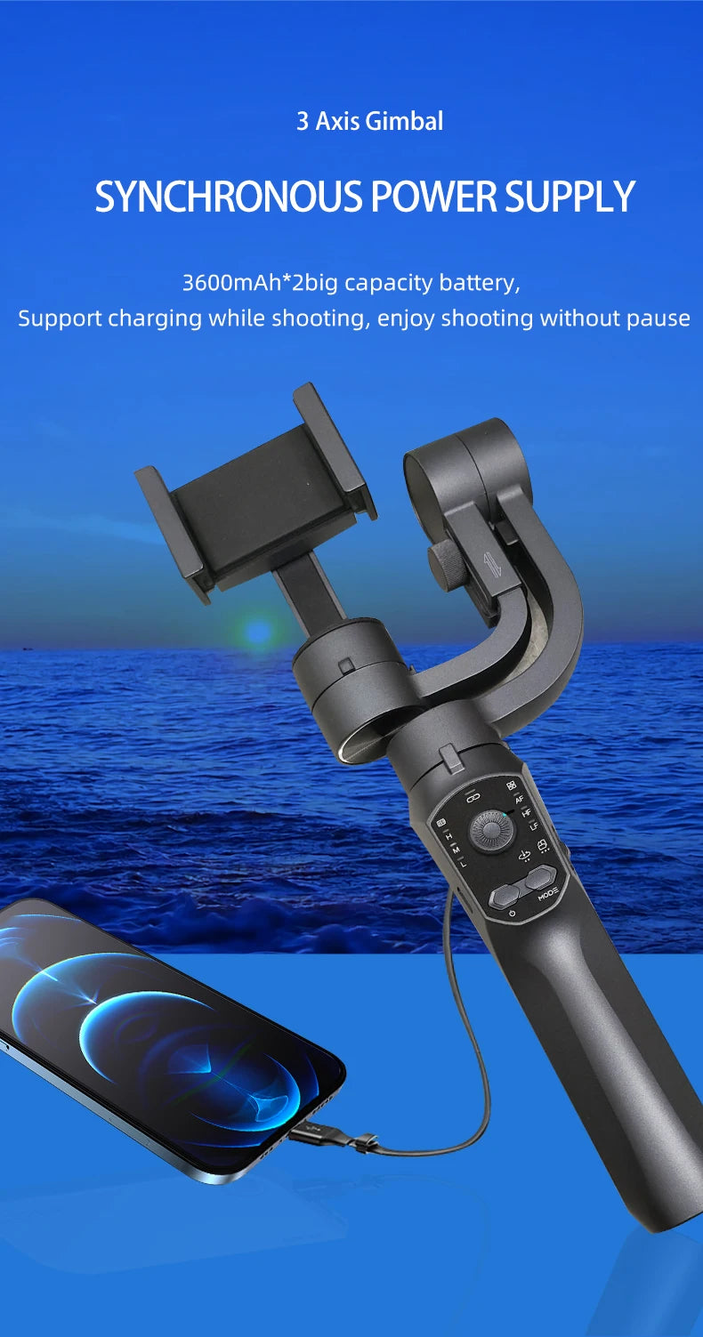 F10 Pro handheld 3-axis Mobile gimbal handy stabilizer for cell phone holder real-time tracking stabilizzatore smartphone Selfie