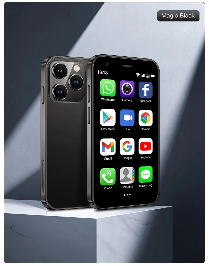 Hot Selling Mini Smartphone 3G WCDMA 3.0"Display Dual SIM Android System WiFi GPS 2GB+16GB Play Store Small Portable Smart Phone