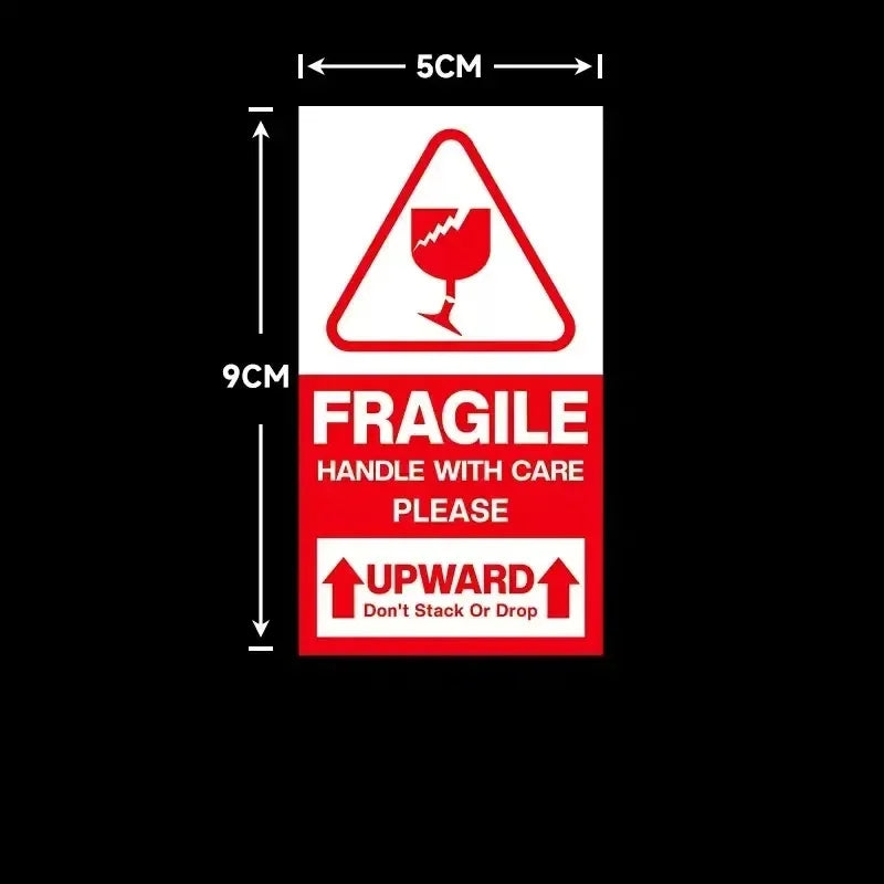 Fragile Stickers Please Handle with Care-Fragile-Thank You Warning Fragile Stickers Permanent Adhesive for Shipping Moving