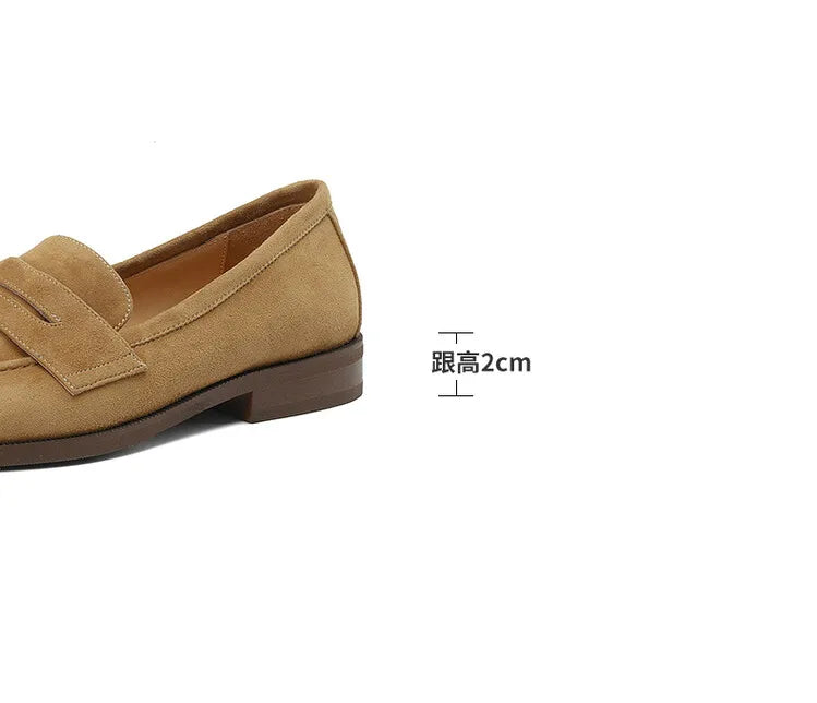 Shoes for Women 2024 Summer Brown Casual Flats Ladies Shoe Fashion Suede Loafers Soft Sole Non-Slip Feminino Zapatos Mujer