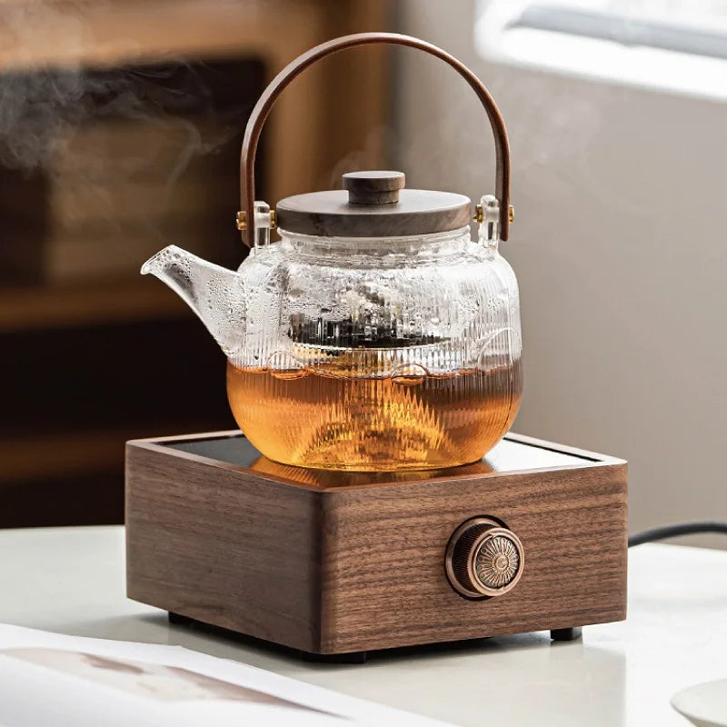 1000W Electric Ceramic Stove Portable Tea Maker Automatic Keep Warm Electric Tea Stove 6 Gear Heating Stove Boiling Water Heater