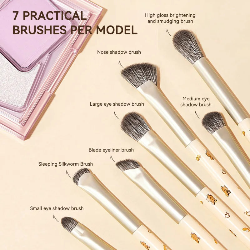 GECOMO Eye makeup brush set, Detail brush, Shading brush,Nose Shadow Eye Makeup set,a complete set of makeup tools for beginners