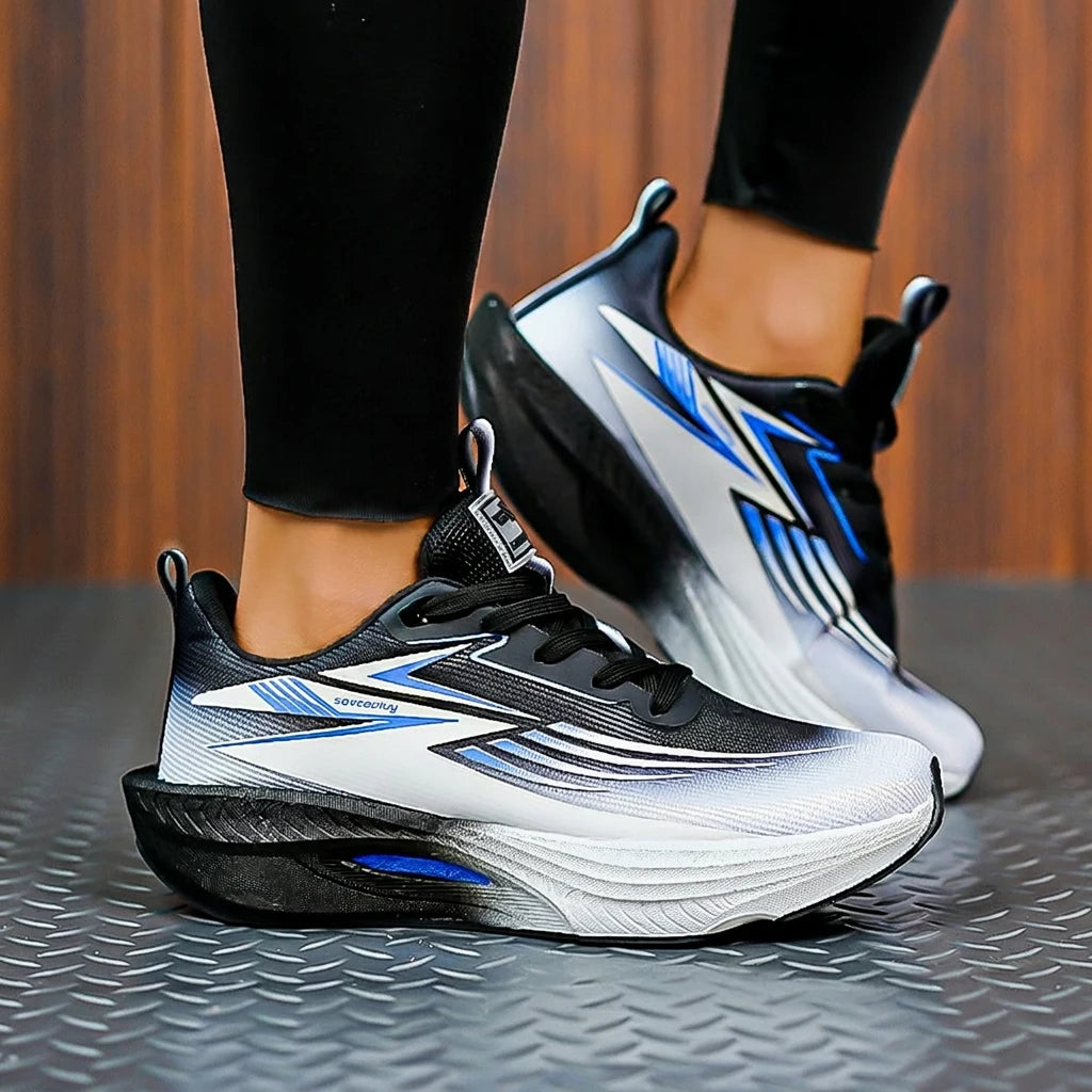 Men Running Shoes Carbon Board Air Cushion Marathon Sneakers Breathable Lightweight Women's Comfortable Speciality Sports Shoes