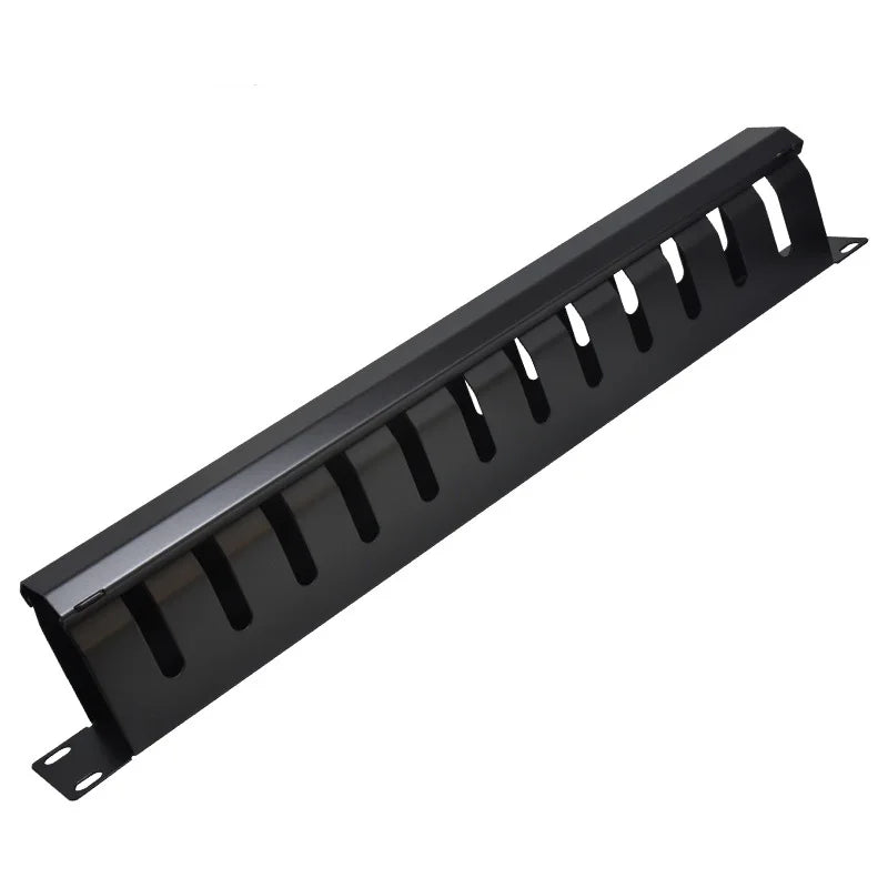 1U/2U Network Cable Management Network Patch Panel 19 inch Rack Mounted Steel/Plastic Networking Ethernet Black