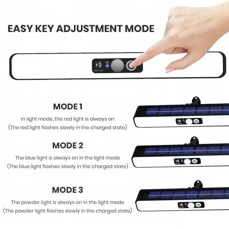 Newest Solar LED Light 300000LM Outdoor Solar Lamp Of Motion Sensor 4 Mode Waterproof IP65 Solar Garden Light Street Yard Lanter