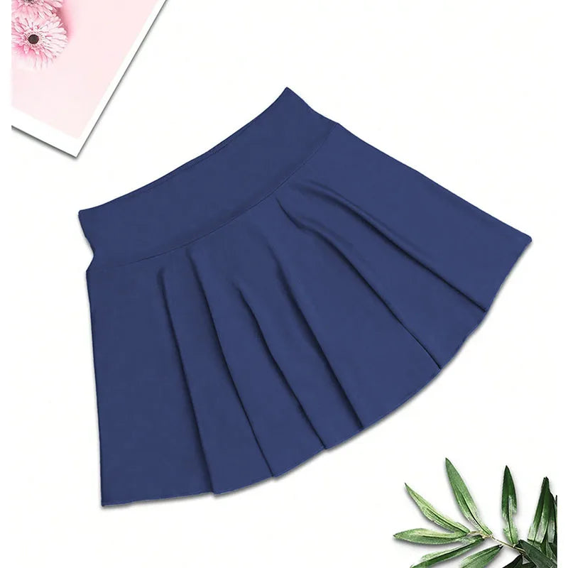 Summer Women Sprints Tennis Skirts Quick Drying Running Workout Fitness Short Skirt High Waisted Athletic Golf Mini Skirt 2 In 1