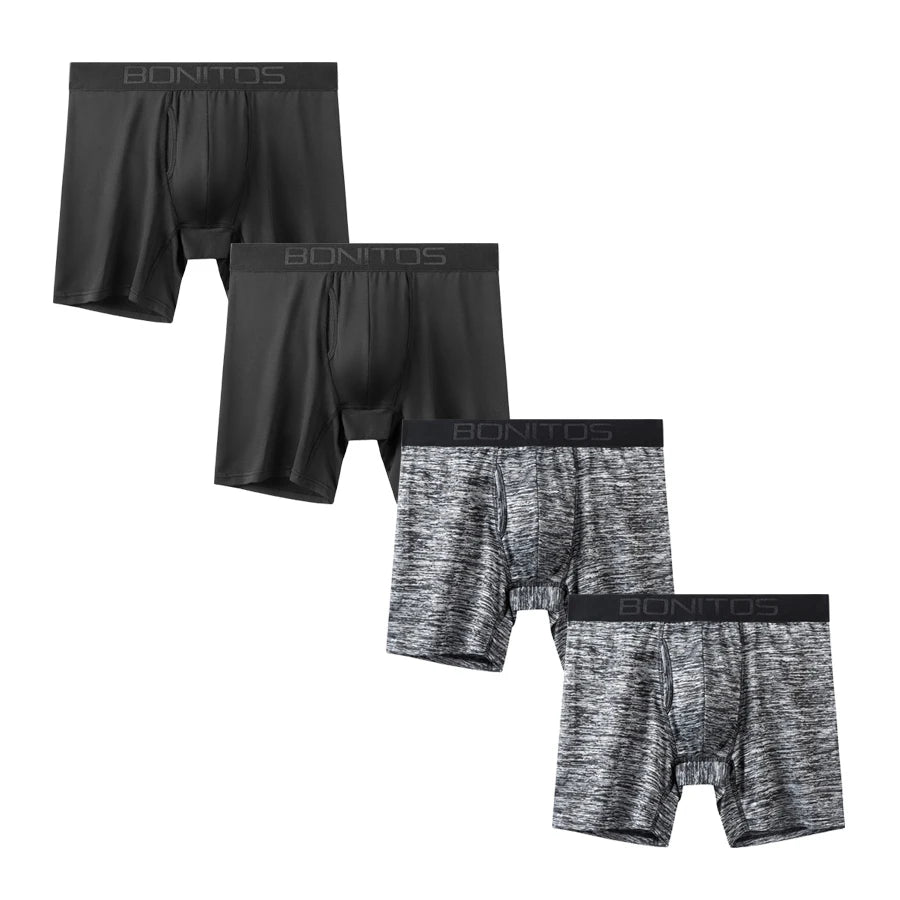 4pcs Front opening underpants men brand Boxers man sexy boxer shorts Men's panties gift underwear for mens calecon