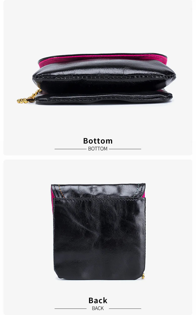 New Cowhide Wallets for Women Female Genuine Leather Purses Fashion Large Capacity Cute Wallet Money Bag Small Coin Card Holders