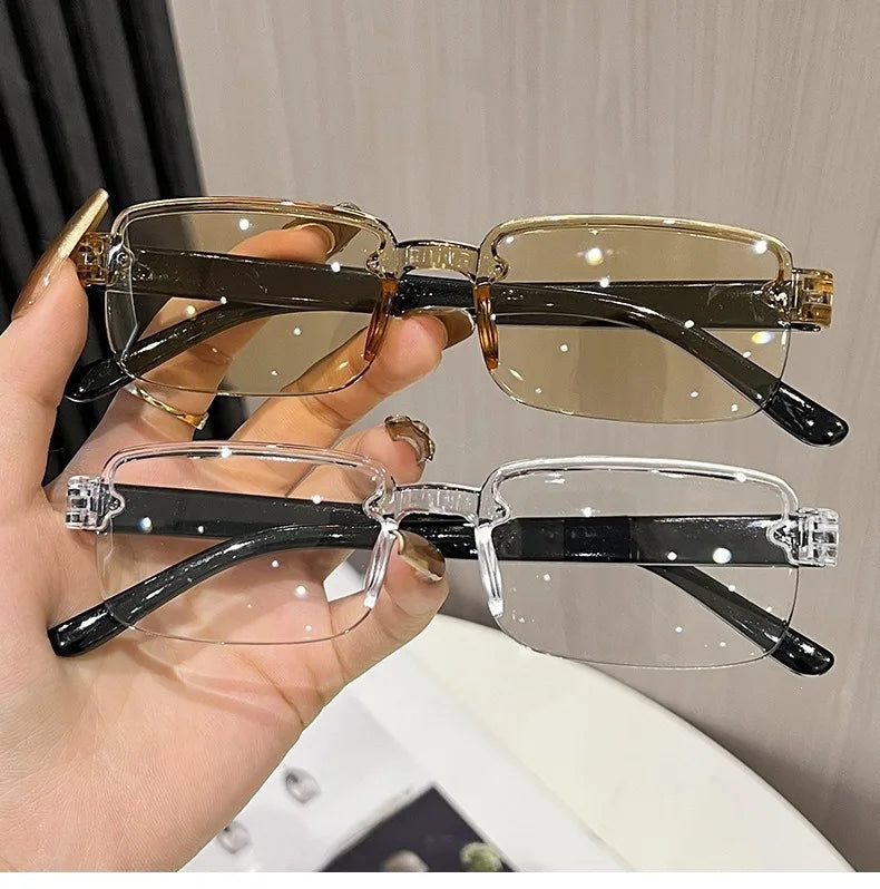 +1.0~5.0 Smart Zoom Reading Glasses Anti Blue Light Presbyopia Glasses For Men Women Adjustable Focus Lightweight Reader Glasses