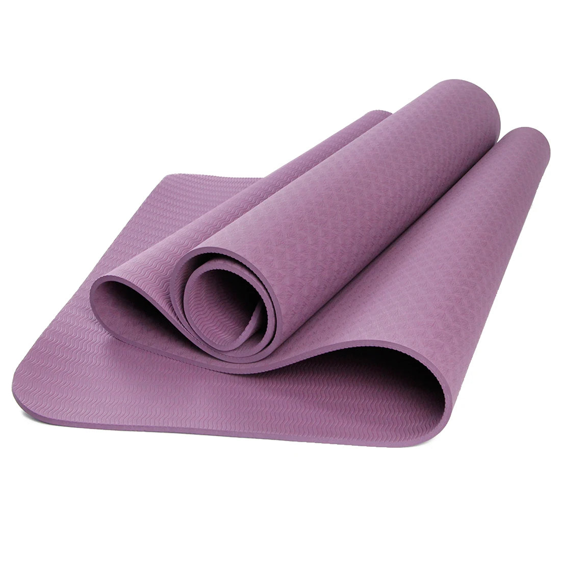 TPE Yoga Mat 173*57cm Eco-friendly Non-Slip Exercise & Fitness Mat for Men&Women with Carrying Strap, Home Workout Mat for Yoga
