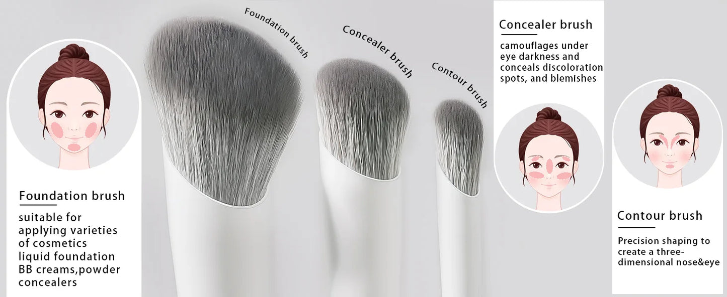BEILI Vegan Professional Makeup Brush Set 12 Pcs Corn Bamboo Silk Angle Powder Foundation Eyeshadow Eyeliner Brushes Cosmetics