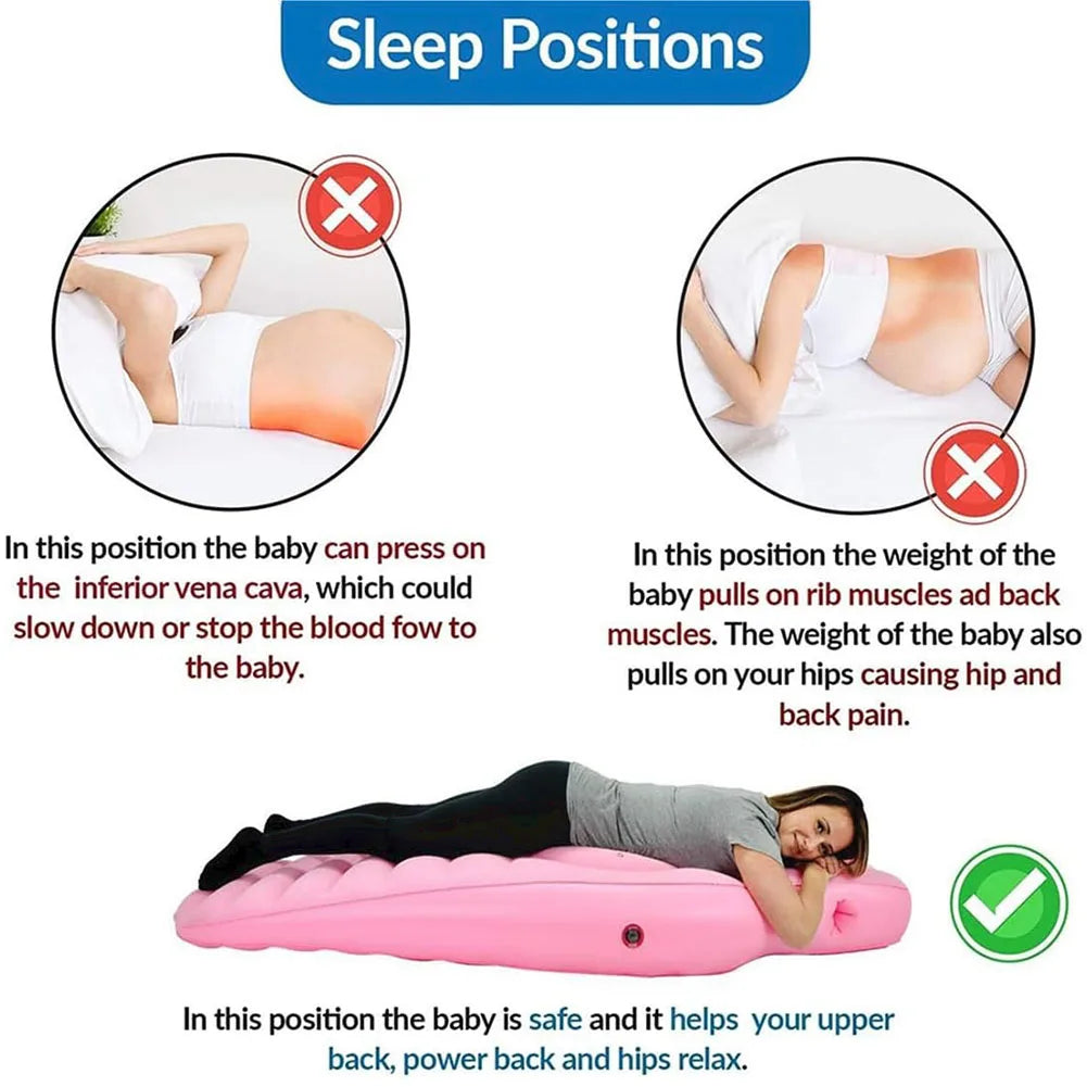 Inflatable Pregnancy Mattre Yoga Mat For Pregnant Women Inflatable Mat Mattress Pregnancy Maternity Body Bed Pillow Sleeping Mat