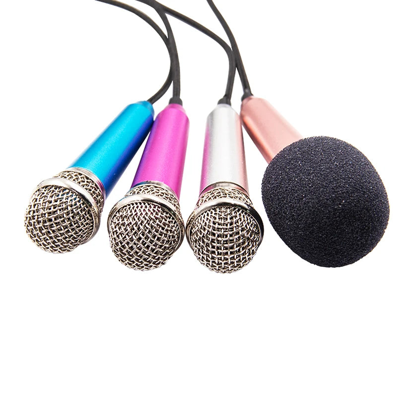 Wired 3.5mm Stereo Studio Microphone Earphone Ktv Karaoke Mini Microfon For Cell Smart Phone Laptops PC Computer Desktop Mikrof