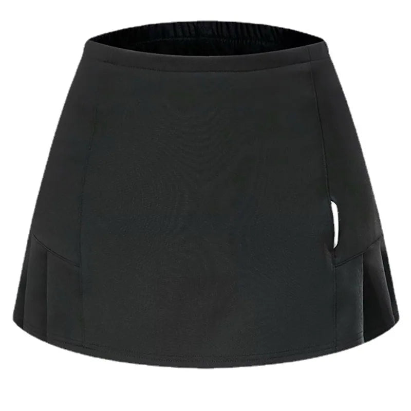 2024 Women's Sports Skirt Quick dry Tennis Yoga Badminton Golf Skirt Waisted Short Skirt Comfortable Breathable Belt Safety Pant