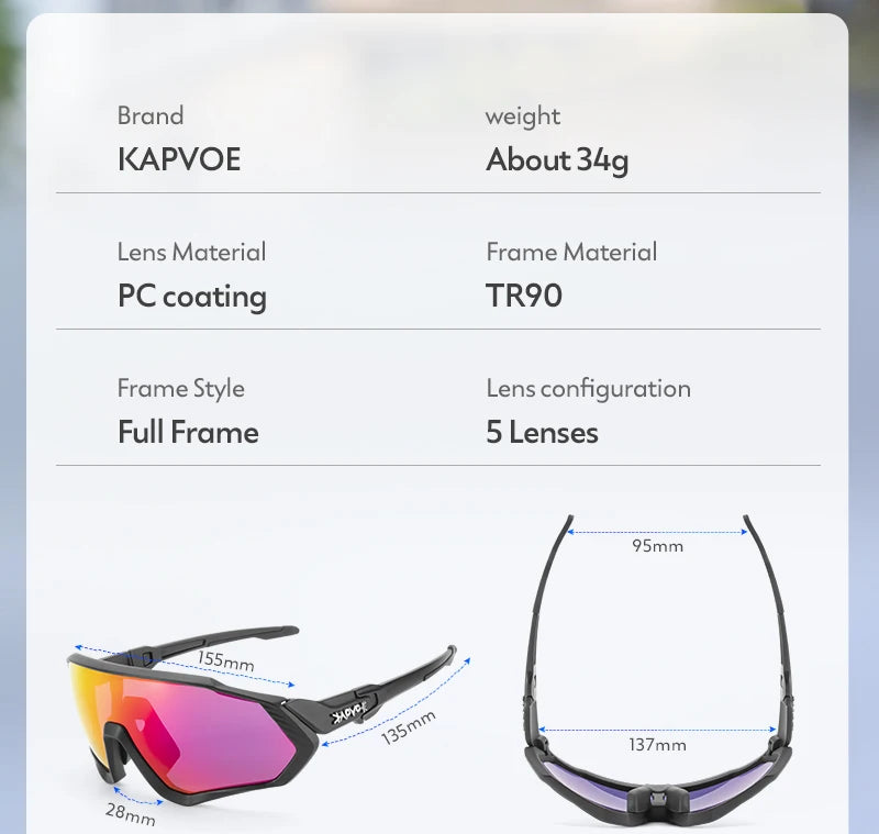 Cycling Sunglasses Sports Cycling Glasses Bike Eyewear MTB Dark Glasses Outdoor  Bicycle Goggles for Men Women Sunglasses UV400