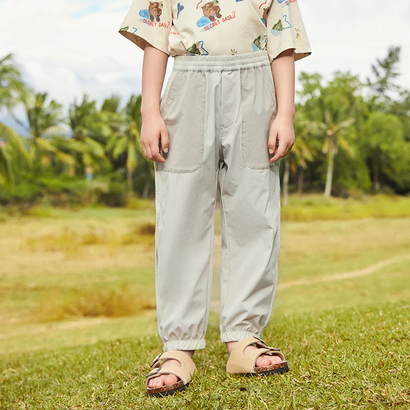 Mini Bala Long Pants Kids Casual Pants 2024 Summer Quick-Dry Cool-Feeling Long Pants