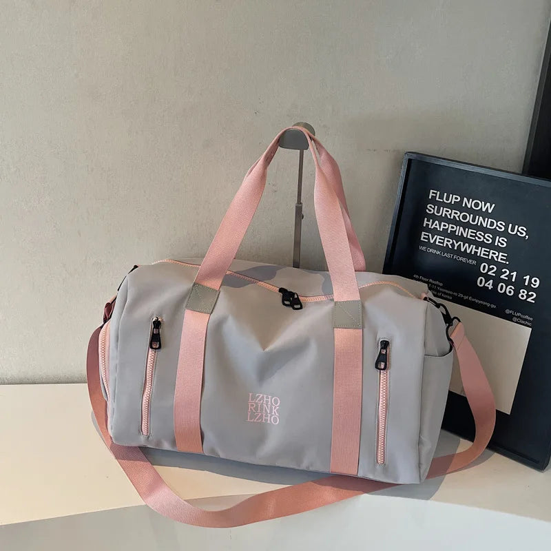 Fashion Travel Bags For Women Large Capacity Men's Sports Bag Waterproof Weekend Sac Voyage Female Messenger Bag Dry And Wet