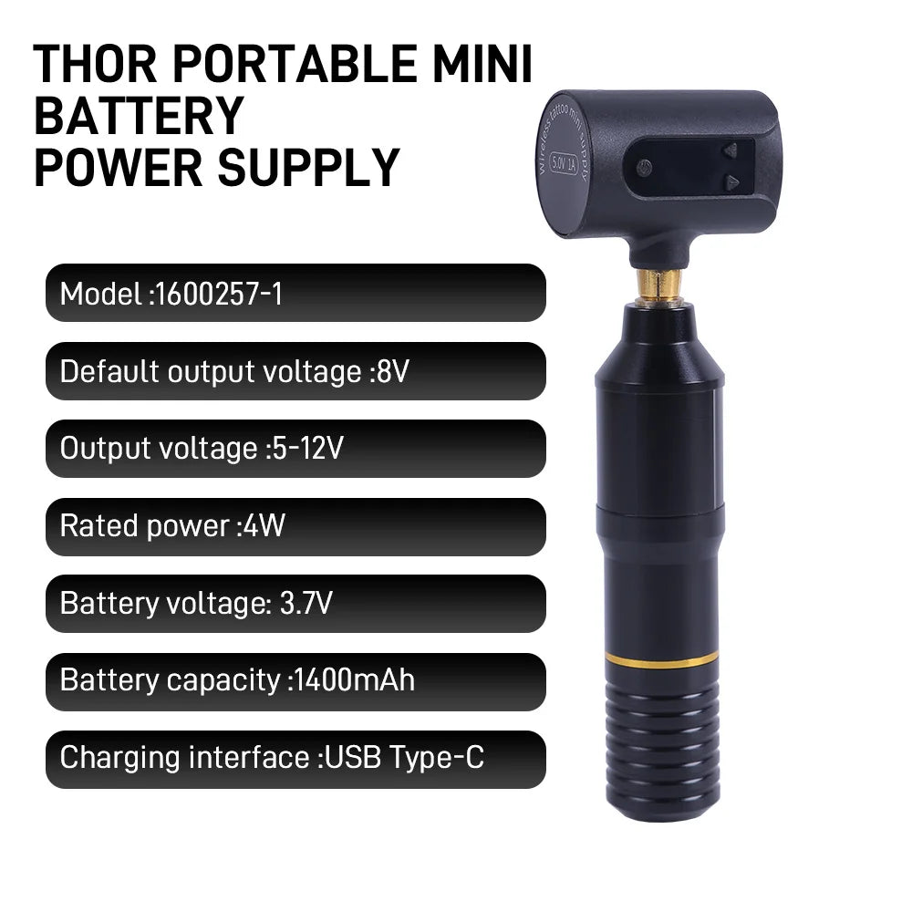 YILONG Wireless Tattoo Gun Kit With 1400MAH Power Professional Rotary Tattoo Machine Pen Set for Tattoo Artist and Beginners