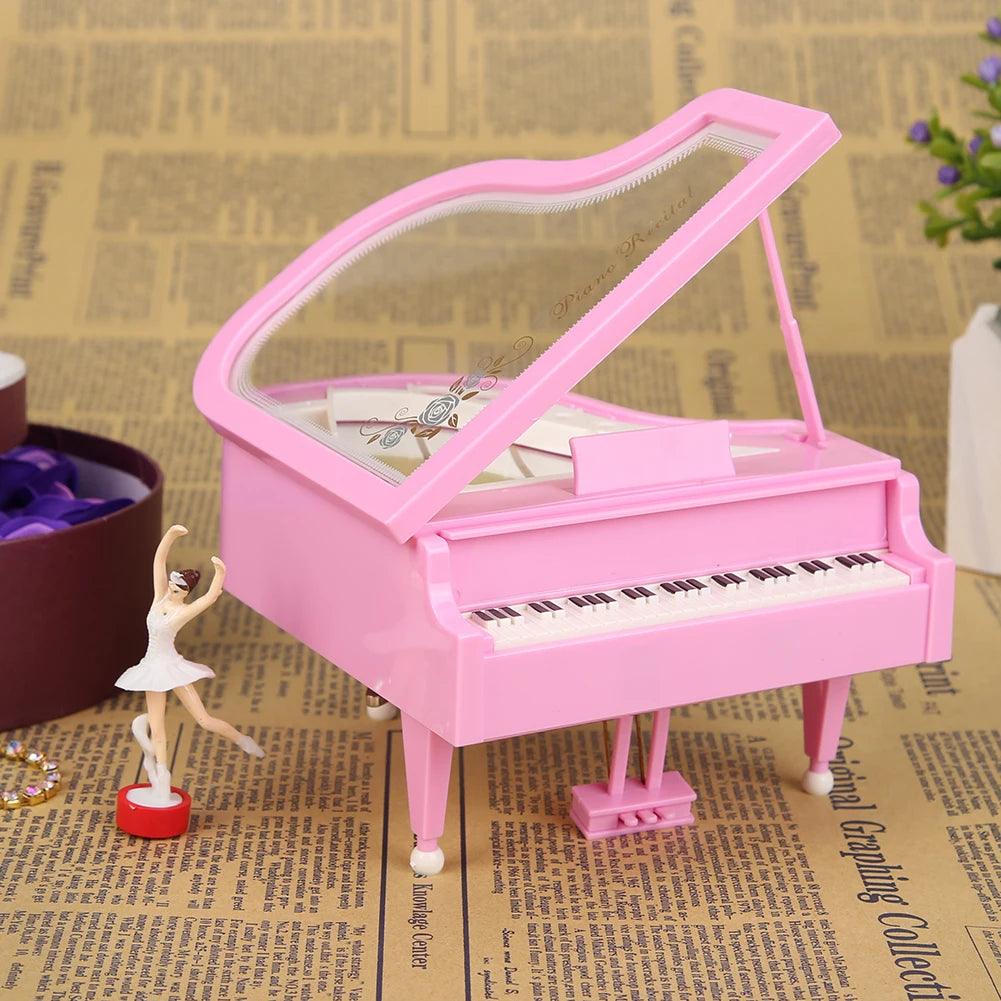 Dancing Ballerina Elegant Music Box Romantic Classic Piano Musical Box Exquisite Creative Eco-friendly for Birthday Wedding Gift