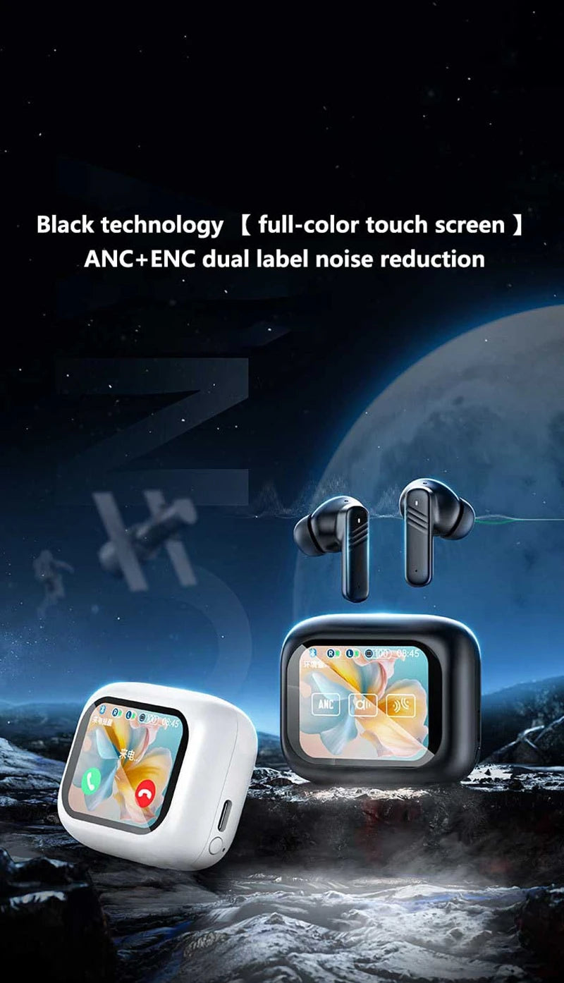 Xiaomi Full In Touch Screen Headphone ANC ENC LX10 Bluetooth 5.4 Noise Cancelling Earphone Wireless In Ear Earbuds With Mic New