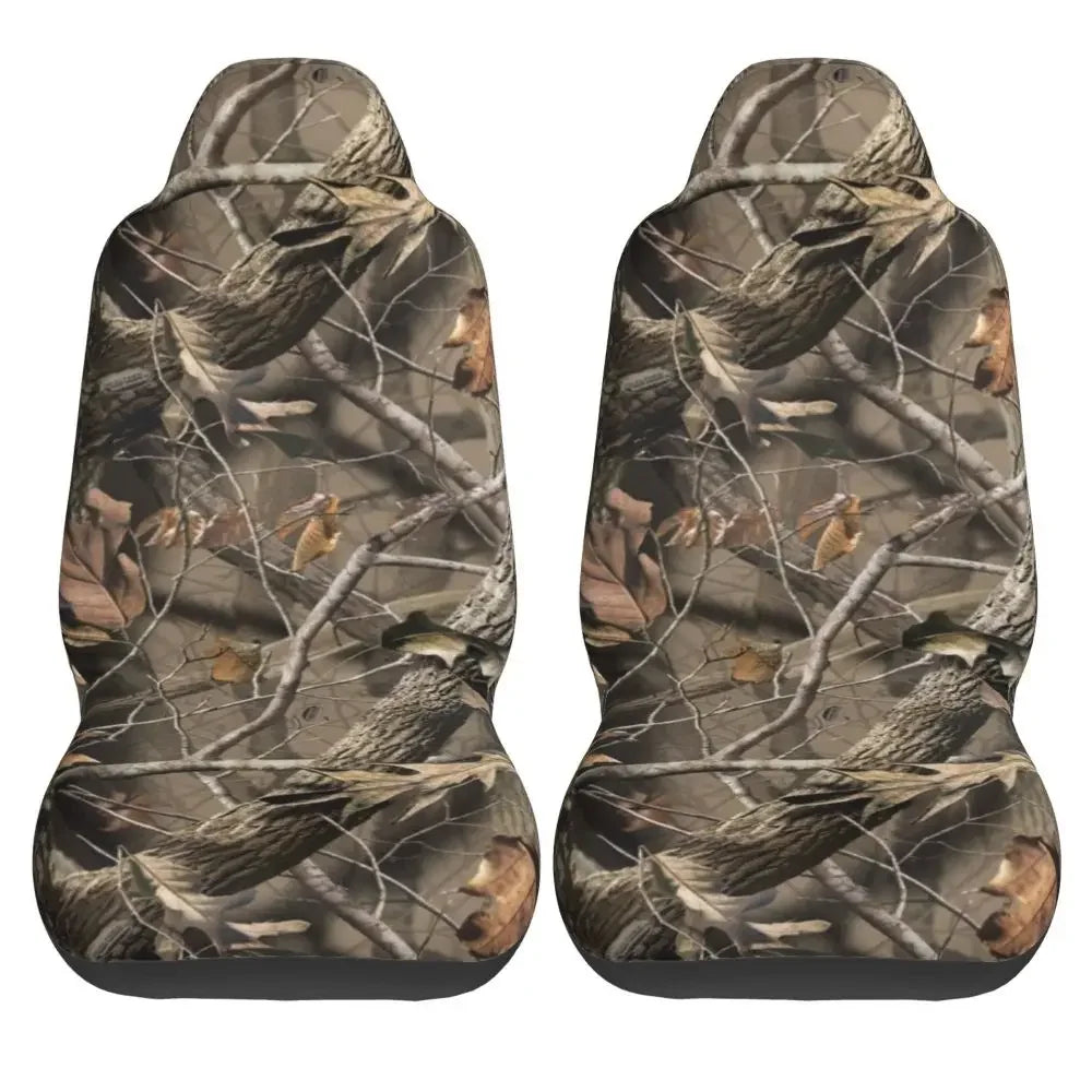 Camouflage Hunting Universal Car Seat Cover Four Seasons For SUV Tree Car Seat Covers Fiber Seat Protector