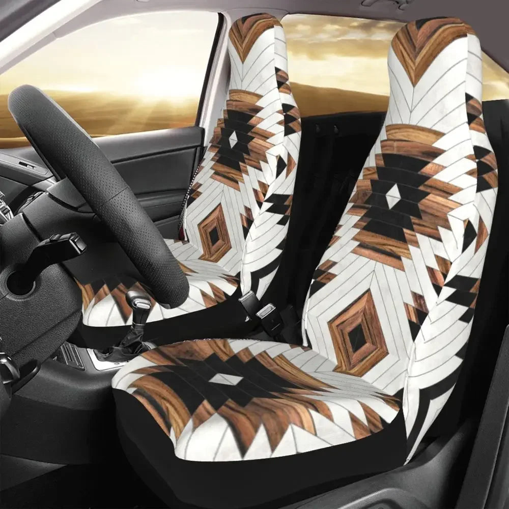 Antique African Textile Print Universal Car Seat Cover Protector Interior Accessories Women Seat Cushion/Cover Seat Protector