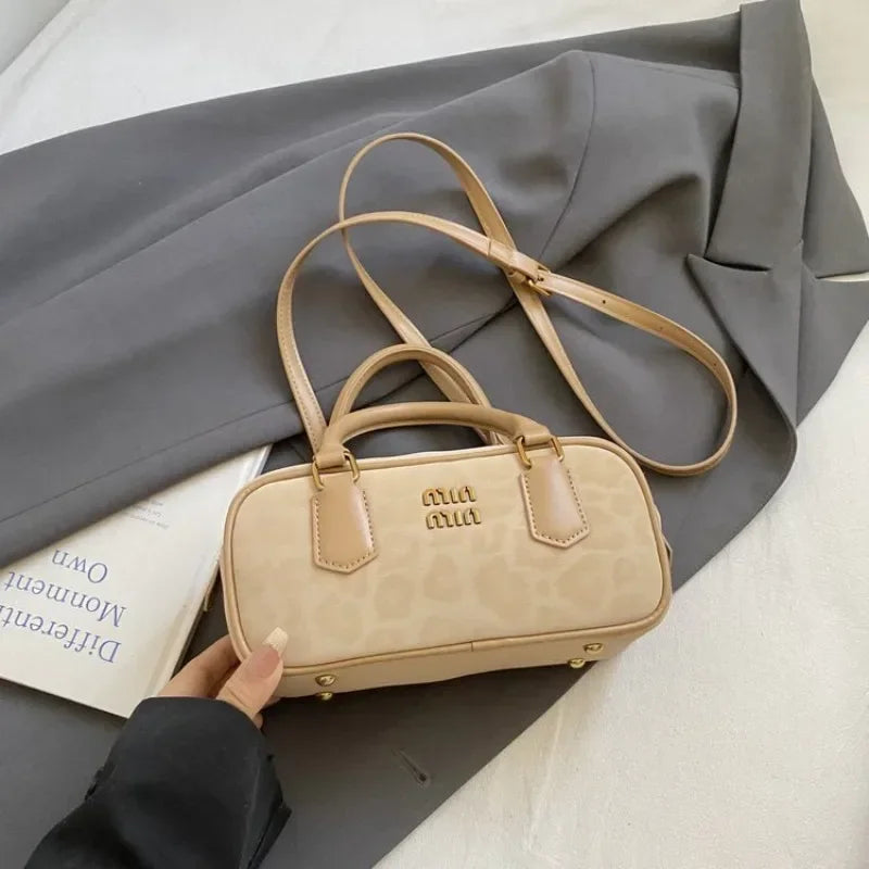 Women's Square Leather Satchel Handbag | Tote Shoulder Crossbody Purse & Diaper Bag