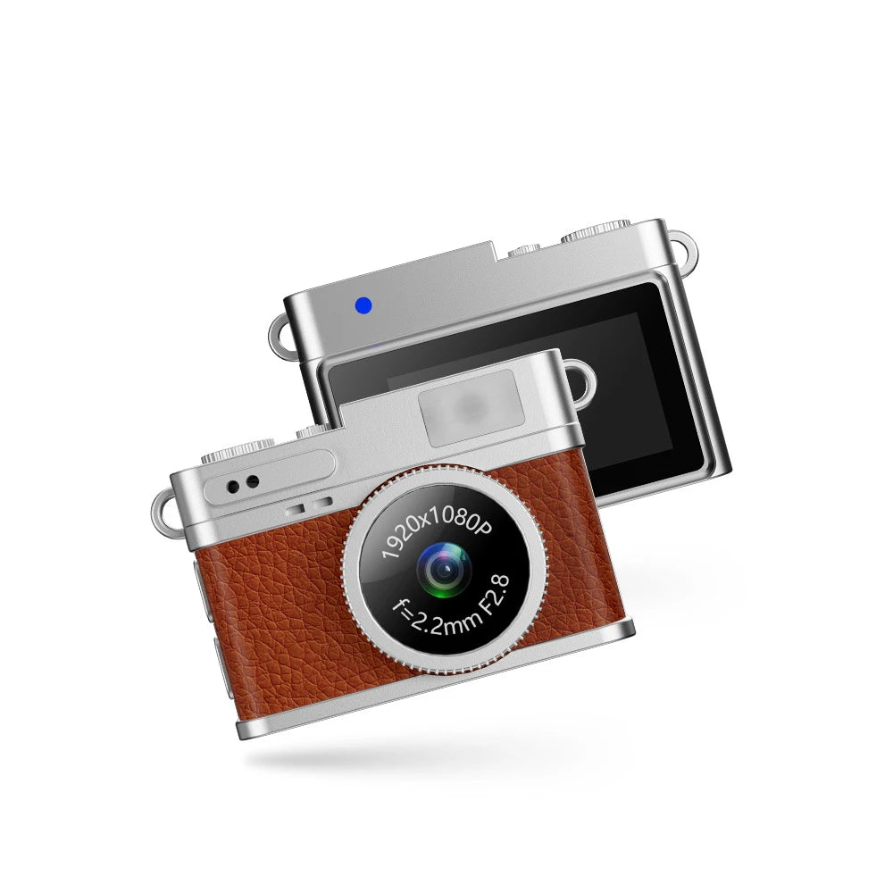 Pocket-Sized Retro Digital Camera, 1080P Mini Vlog Cam with Screen, Portable Camcorder for Kids, Teens, Travel, Sports & Gift
