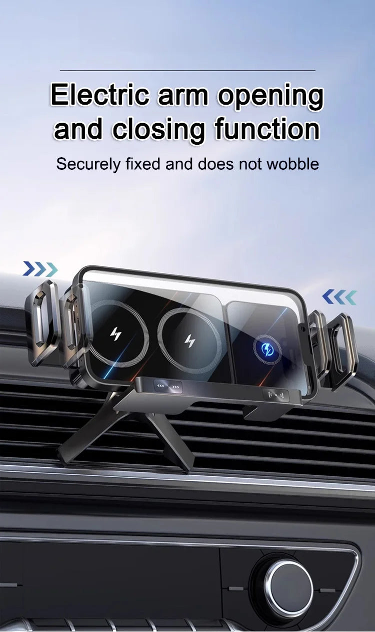 Intelligent Mobile Phone/Pad Holder Magnetic Phone Holder for Car Auto Rotating Phone Holder Wireless Car Charger
