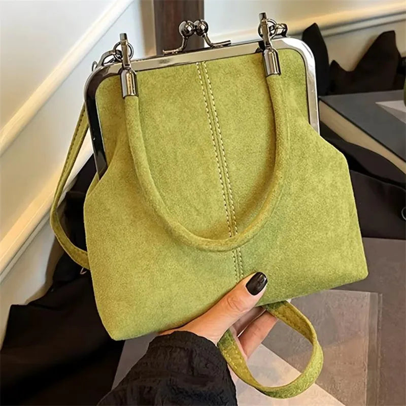 Women'S Soft Synthetic Crossbody with Twist Lock Closure, Compact Makeup & Lipstick Organizer For Travel, Work, Crossbody Purse