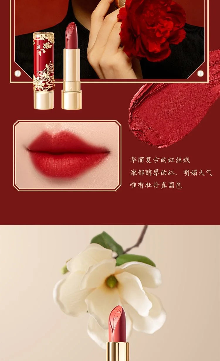 Korean Makeup Lipstick Moisturizing Velvet Matte Lip Stick Exquisite Relief Sculpture Original Creamy Lip Balm Vitamin E