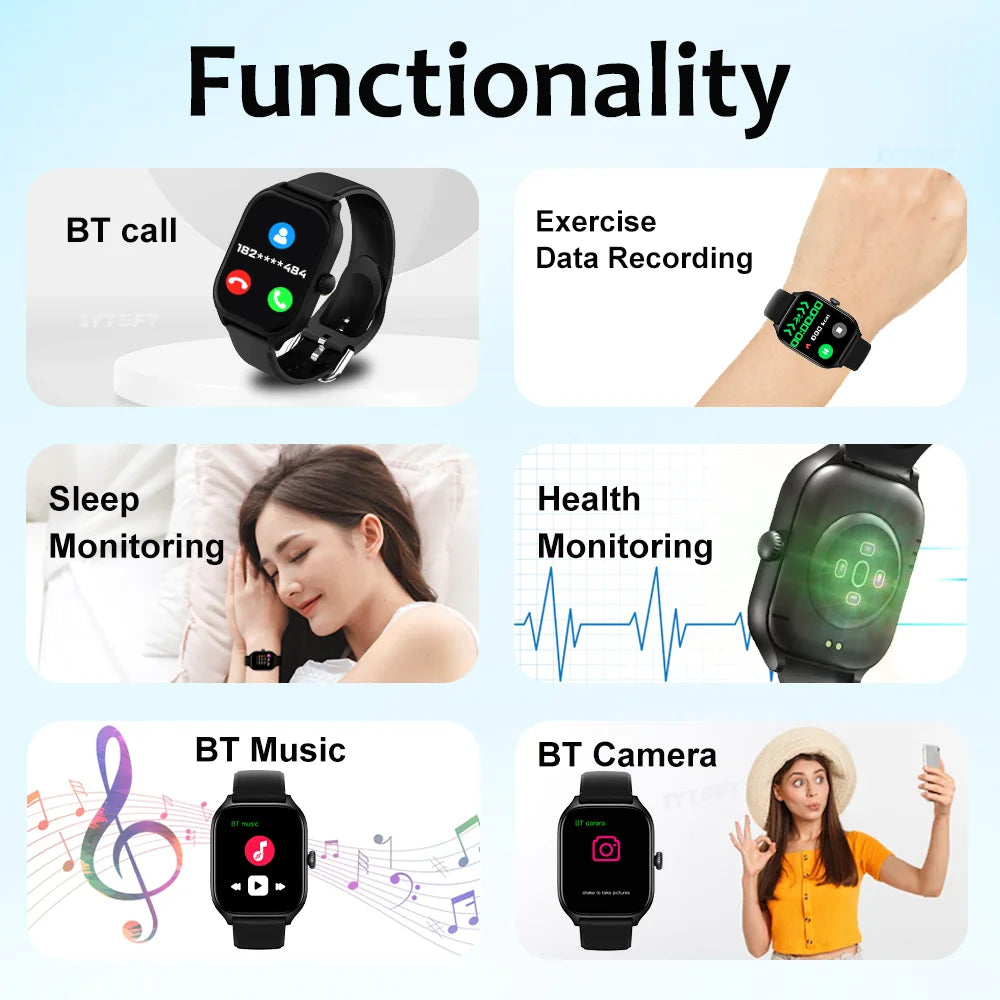 LAXASFIT New H9 Promax Smart Watch Dial to Answer Calls Calorie Tracking Heart Rate Oximetry Monitoring Bluetooth Smartwatch