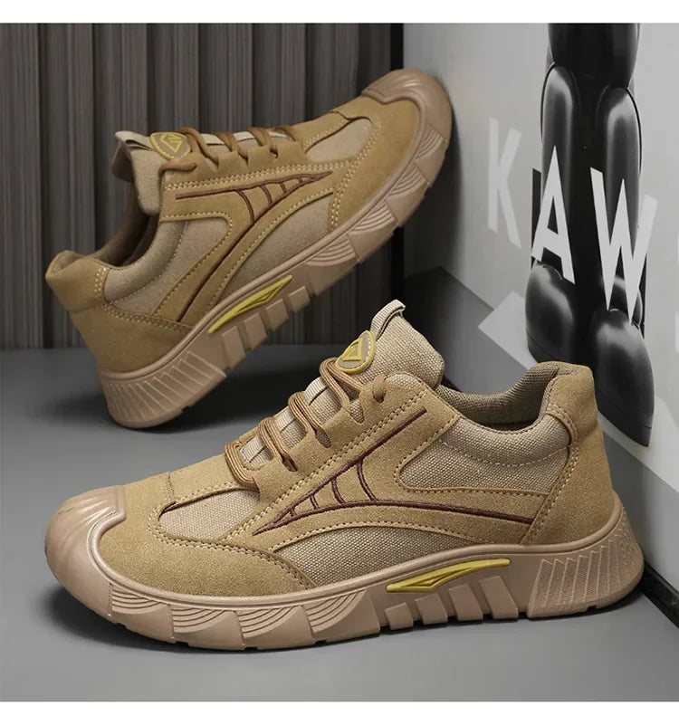 Steel Toe Shoes for Men Lightweight Work Shoes Comfortable Mens Work Boots Indestructible Safety Shoe for Men Industrial