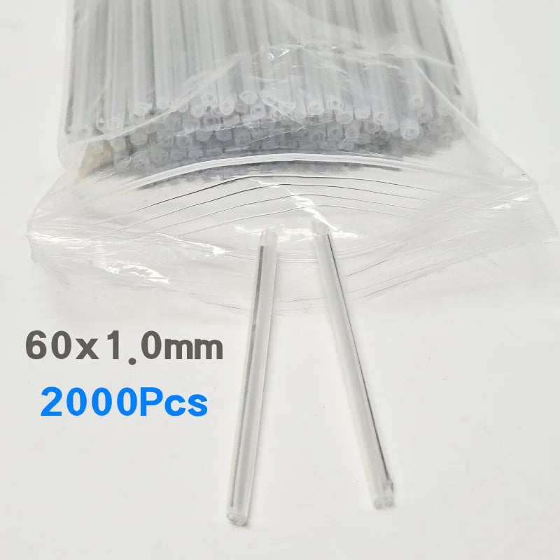 60x1.0mm 60 x5.5mm 1pin 2pin Fiber Optic Fusion Protection Splice Sleeves Heat Shrink Tube Fiber Optic Hot Melt Tube Smoove