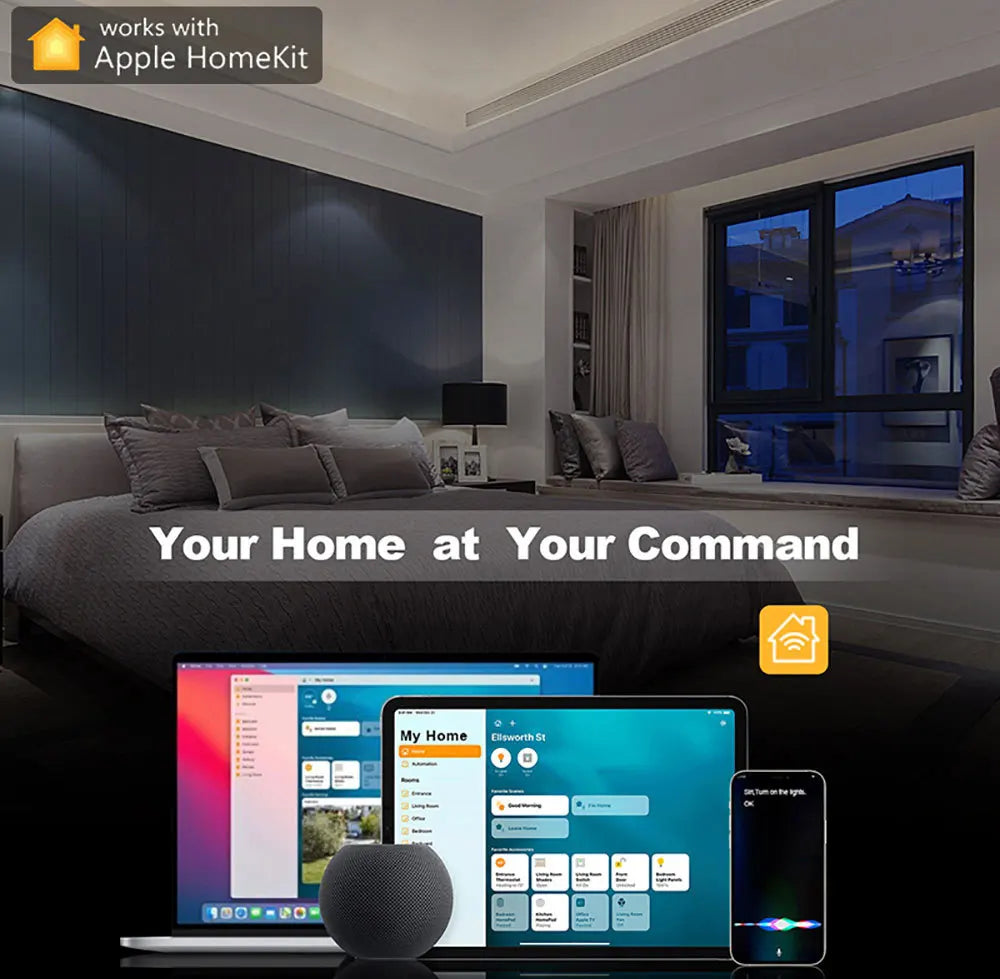 Apple Homekit Smart Switch No Neutral EU/US WIFI Touch Sensor Light Switch Smart Google Home Alexa Siri Voice Control 220V 110V