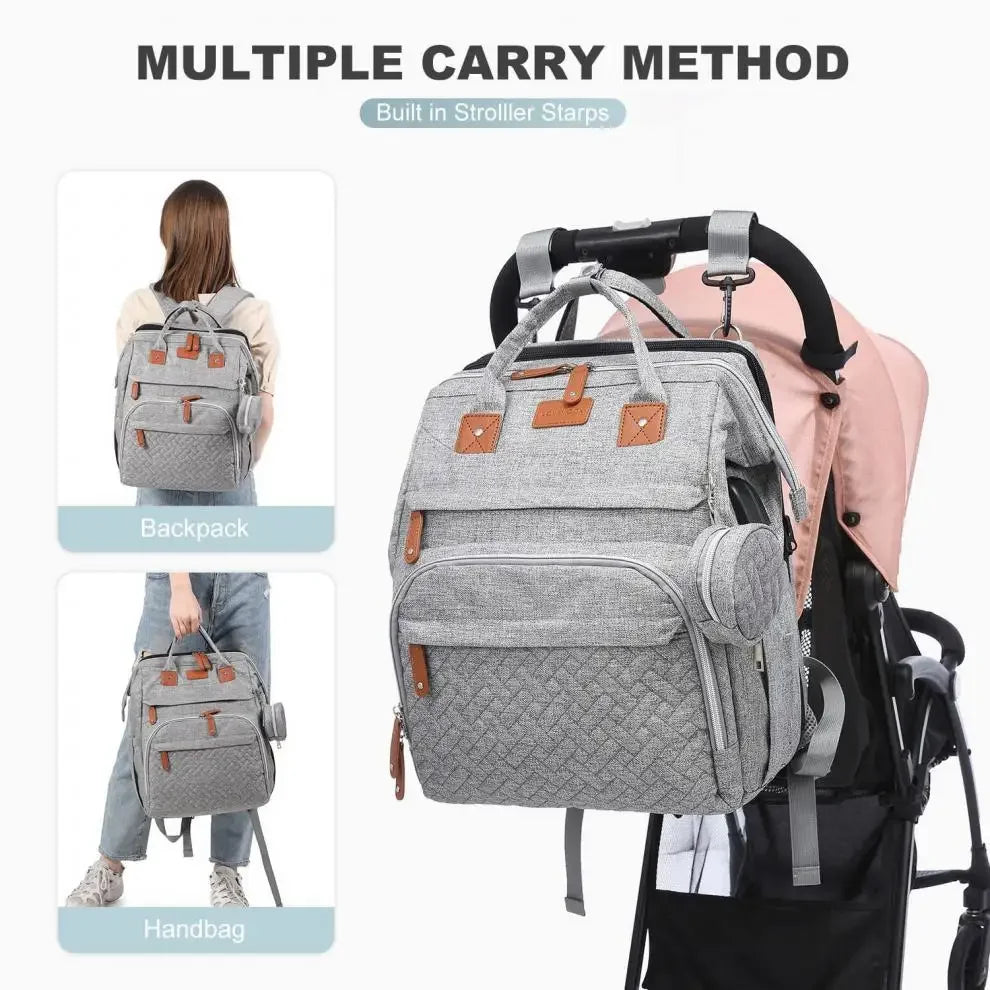 New Baby Diaper Bag Nappy Stroller Bags For Baby Maternity Bag Backpacks Crib Newborn Mommy Bag Changing Table Baby Bags For Mom