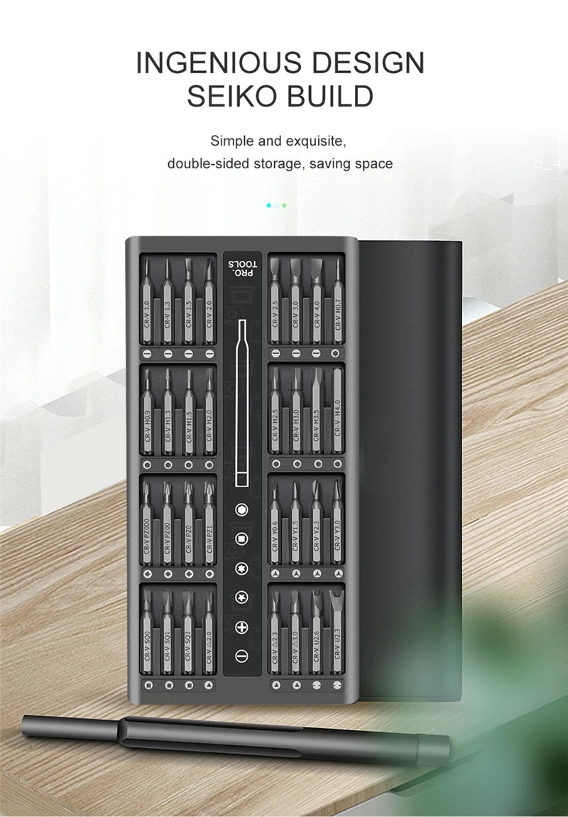 63 In 1 Screwdriver Set Precision Magnetic Screw Driver Bits Torx Hex Bit Handle Mobile Phone Repair Screwdrive Kit Tools