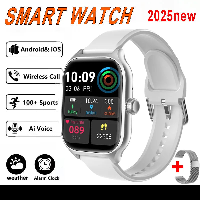 Smart Watch Bluetooth Calling Message Notification Multi-Sport Mode Heart Rate Blood Pressure Blood Oxygen Monitoring SmartWatch