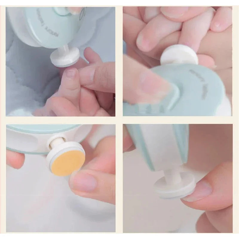 Baby Electric Nail Trimmer Kid Nail Polisher Tool Baby Care Kit Manicure Set Easy To Trim Nail Filer Clippers For Newborn