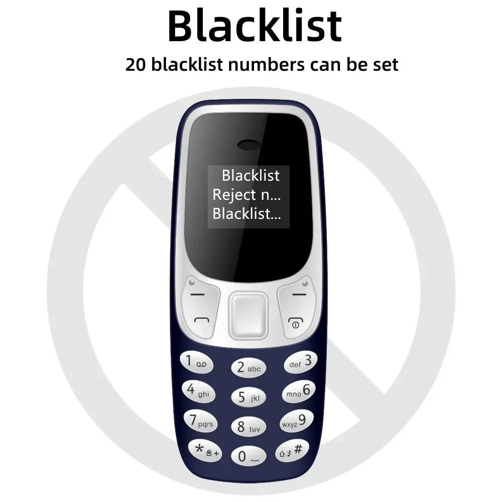 SERVO BM10 Super Mini Mobile Phone Dual SIM Magic Voice Dial Bluetooth Earphone Auto Call Recording Blacklist Mp3  2G Cellphones